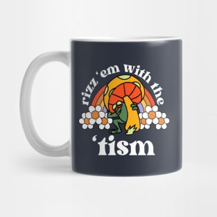 Rizz Em With The Tism Frog Mug